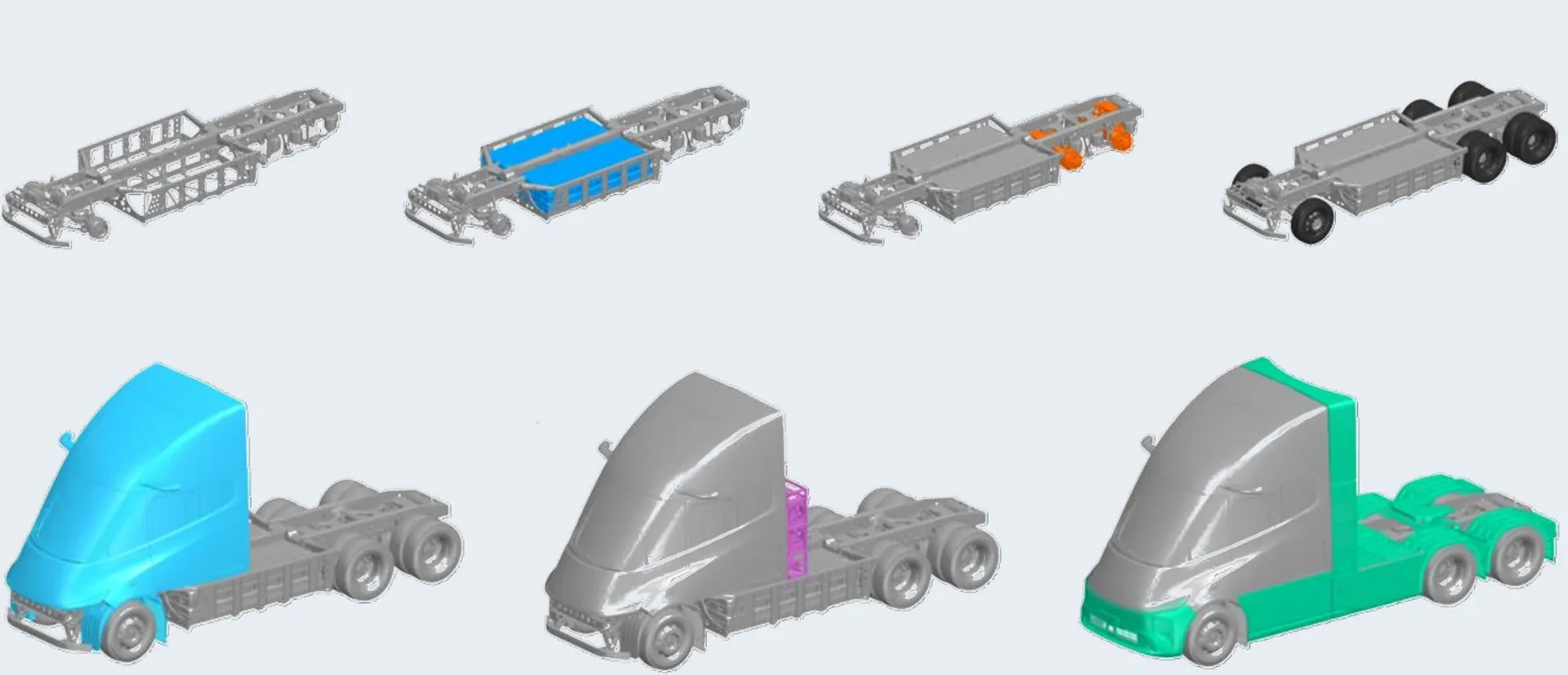 Six-piece final assembly
