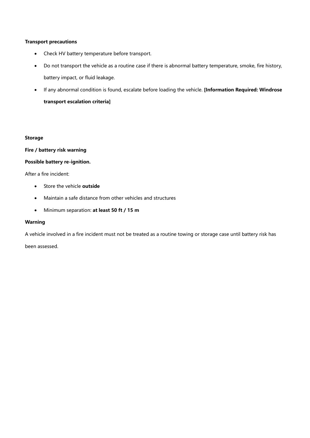 Windrose Towing and Recovery Guide page 3 — towing method 2 not allowed, warnings