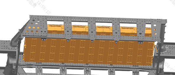 Battery pack lifting placement position