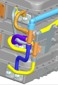 Water pipe bracket installation detail