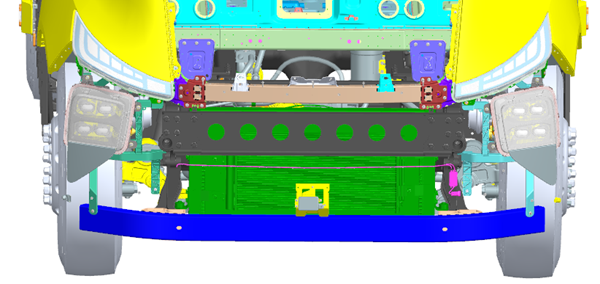 Radar bracket installation position