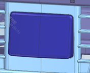 Radar cover snap-in position