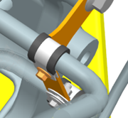 Reservoir assembly installation position
