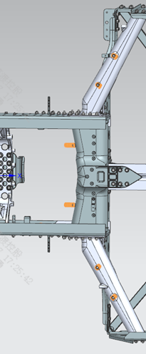 Front sectionLProfile bracket installation position