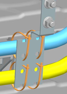 Water pipe routing installation diagram