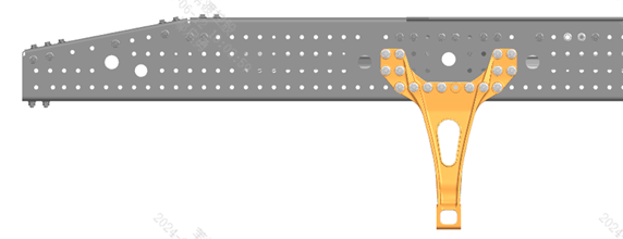 Torque rod bracket installation position