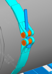 Air reservoir sub-assembly detail
