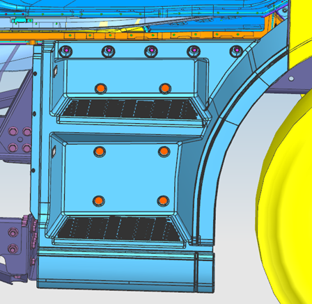 Blanking cap installation position