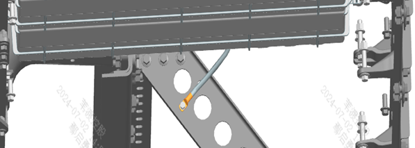 Push into corresponding position under frame