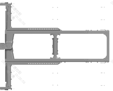 Rear wheel arch front body bracket installation position（ADirectional view）