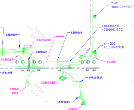 Harness routing/Fixing diagram