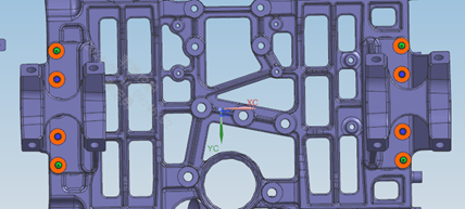 Subframe lower connection bracket installation position