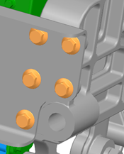 Sealing cross member left end connection detail