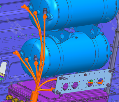 Integrated frame air reservoir air line connection(Fig. 2)