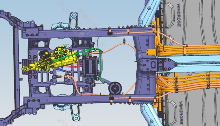Cable overall routing layout1
