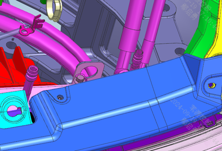 Fill nozzle connection position diagram