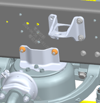 Spring upper mounting plate left/right distinction diagram
