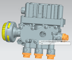 Solenoid valve+Straight connector installation detail