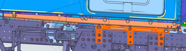 Side panel upper mounting bracket installation position