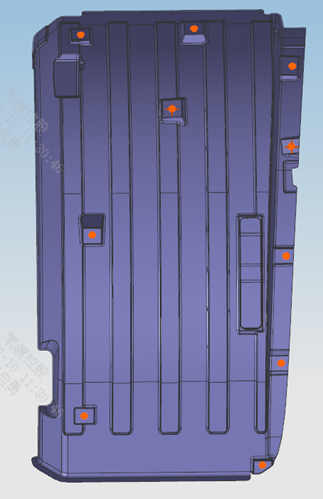 Left front wheel arch installation overall diagram