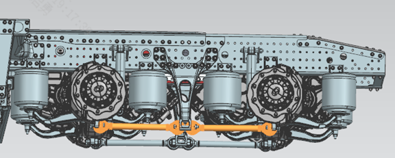 Torque rod and bracket/Axle end connection position