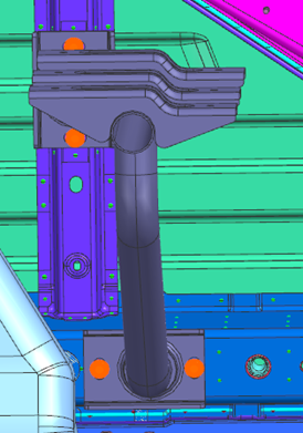 Harness clip fixing detail