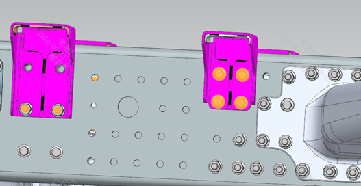Mounting bracket assembly installation detail