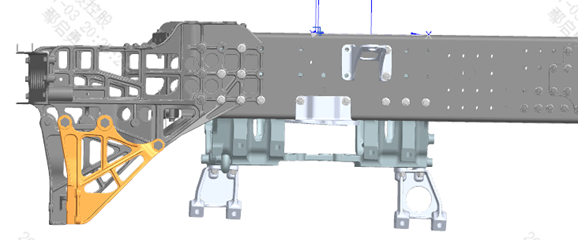 Lower guard mounting seat position diagram