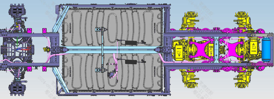 Line to air spring solenoid valve connection detail