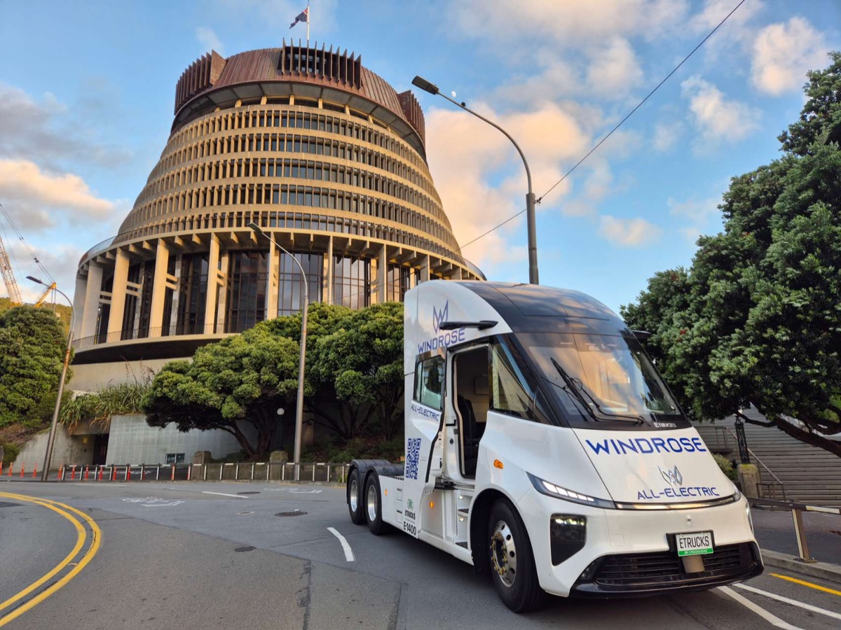 Etrucks Windrose E1400 long-range electric semi tractor New Zealand