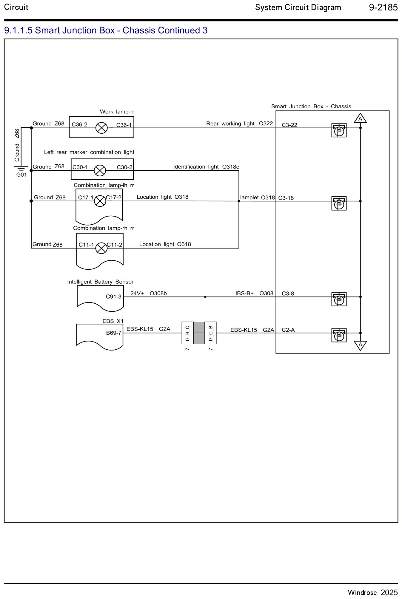 9.1.1.5 Smart Junction Box - Chassis Continued 3 — circuit diagram