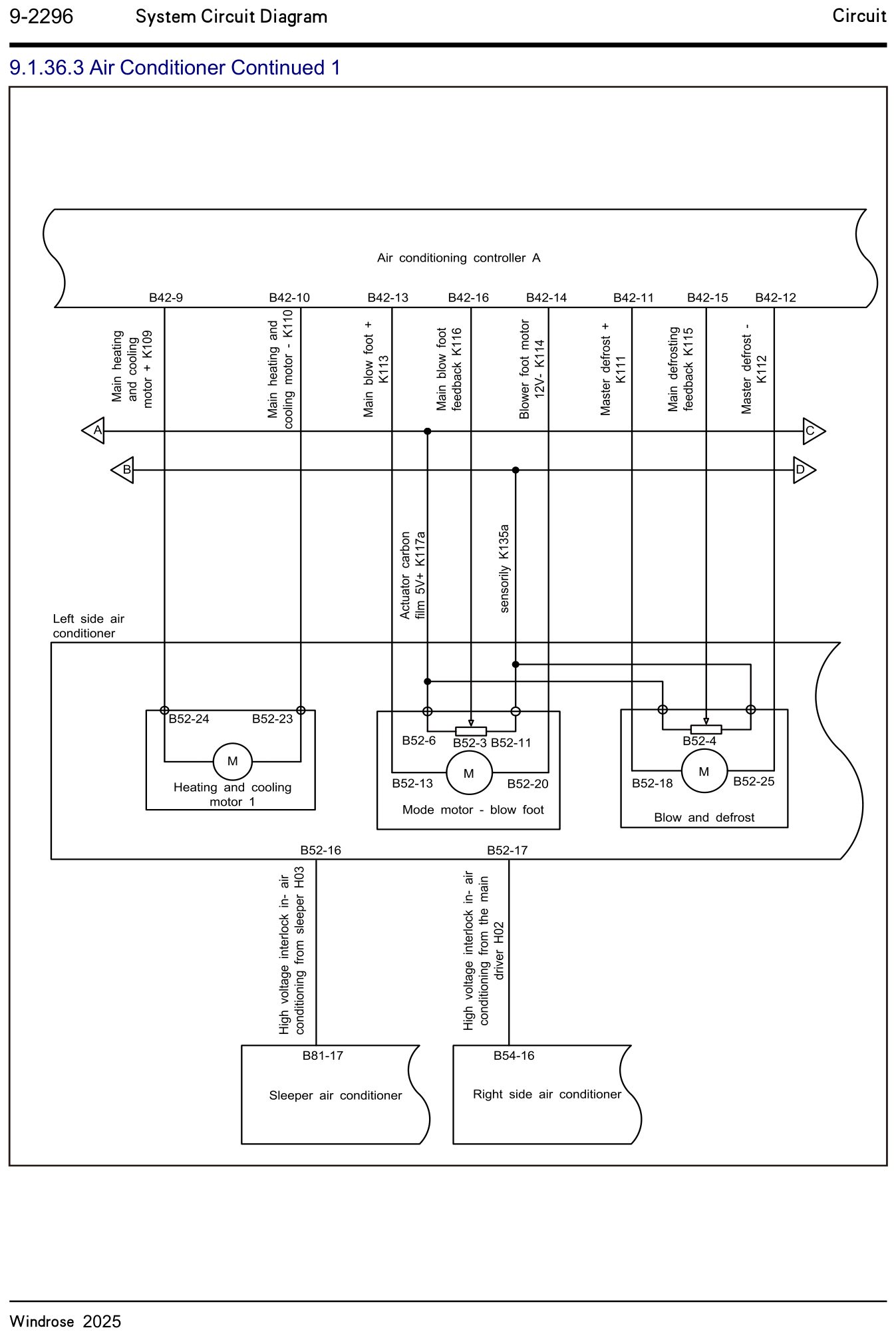 9.1.36.3 Air Conditioner Continued 1 — circuit diagram