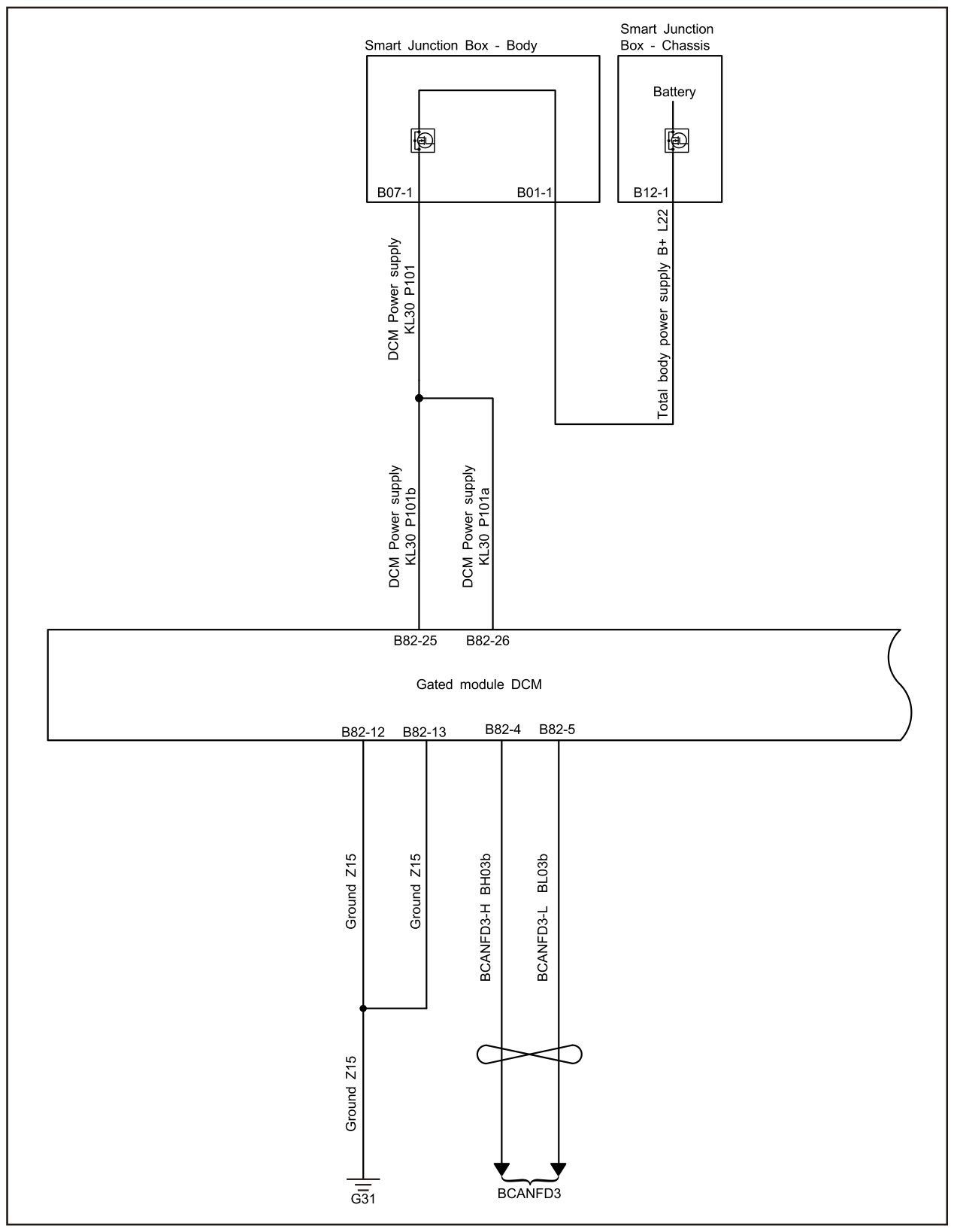 6.31.4.6 Gate Control Module Power Fault — circuit diagram