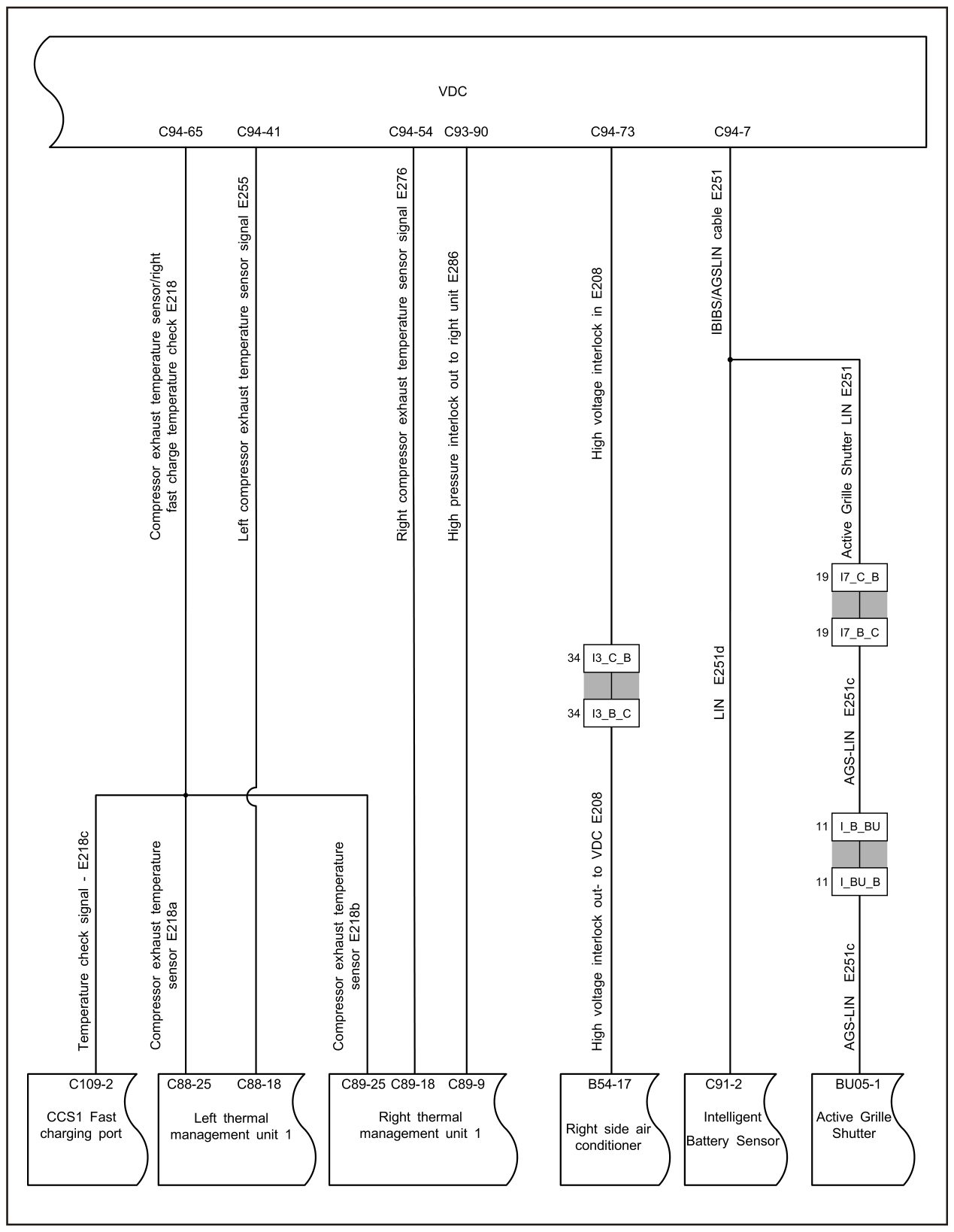 7.2.4.25 Left Exhaust Temperature Sensor Fault — circuit diagram