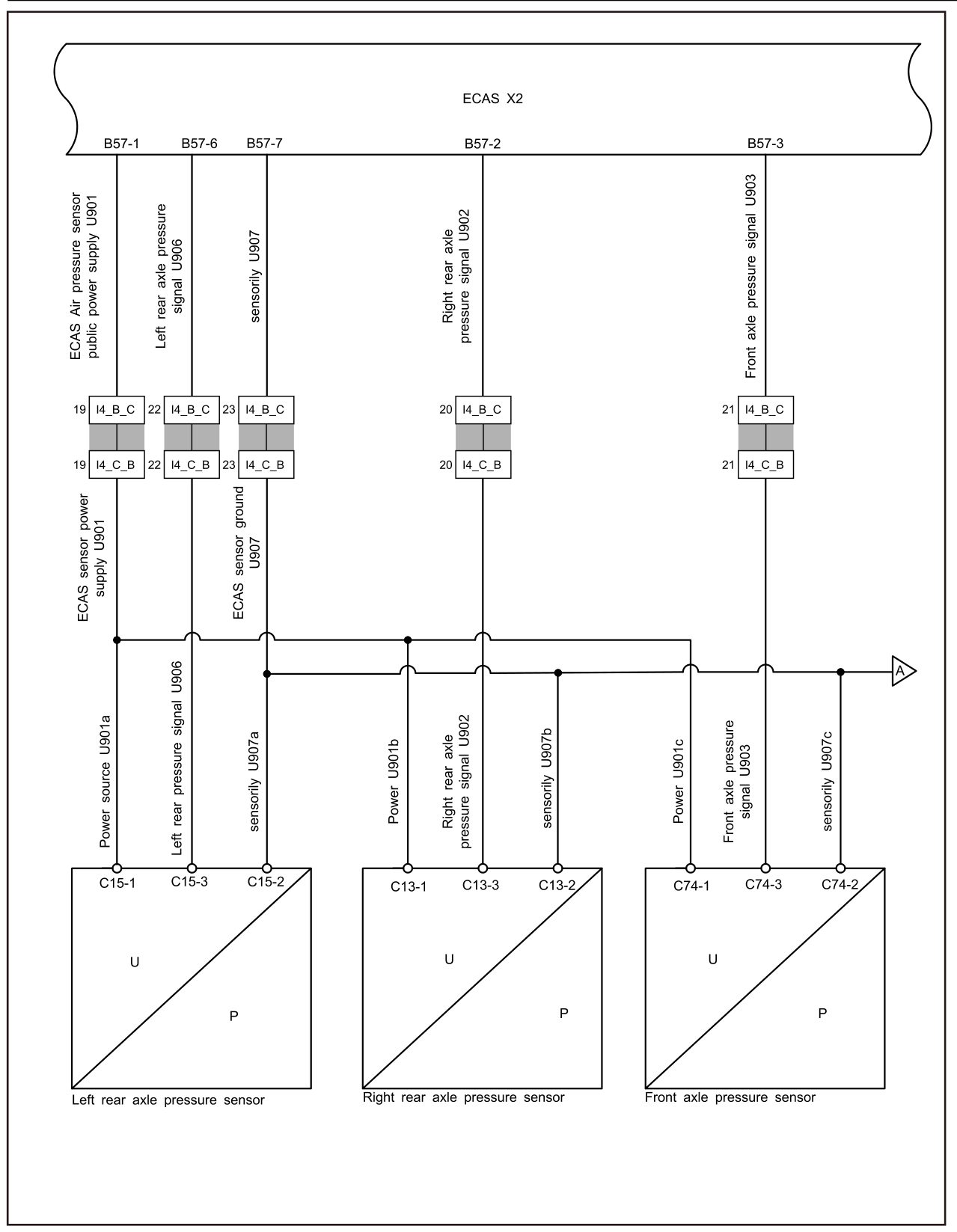 8.8.4.13 Right Rear Axle Pressure Sensor Fault — circuit diagram