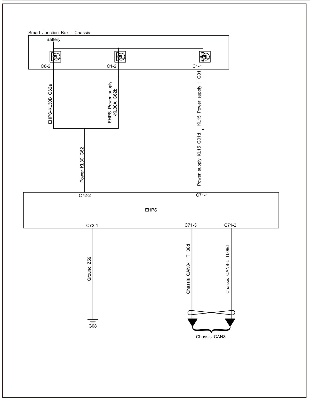 8.13.4.7 EHPS Communication Fault — circuit diagram