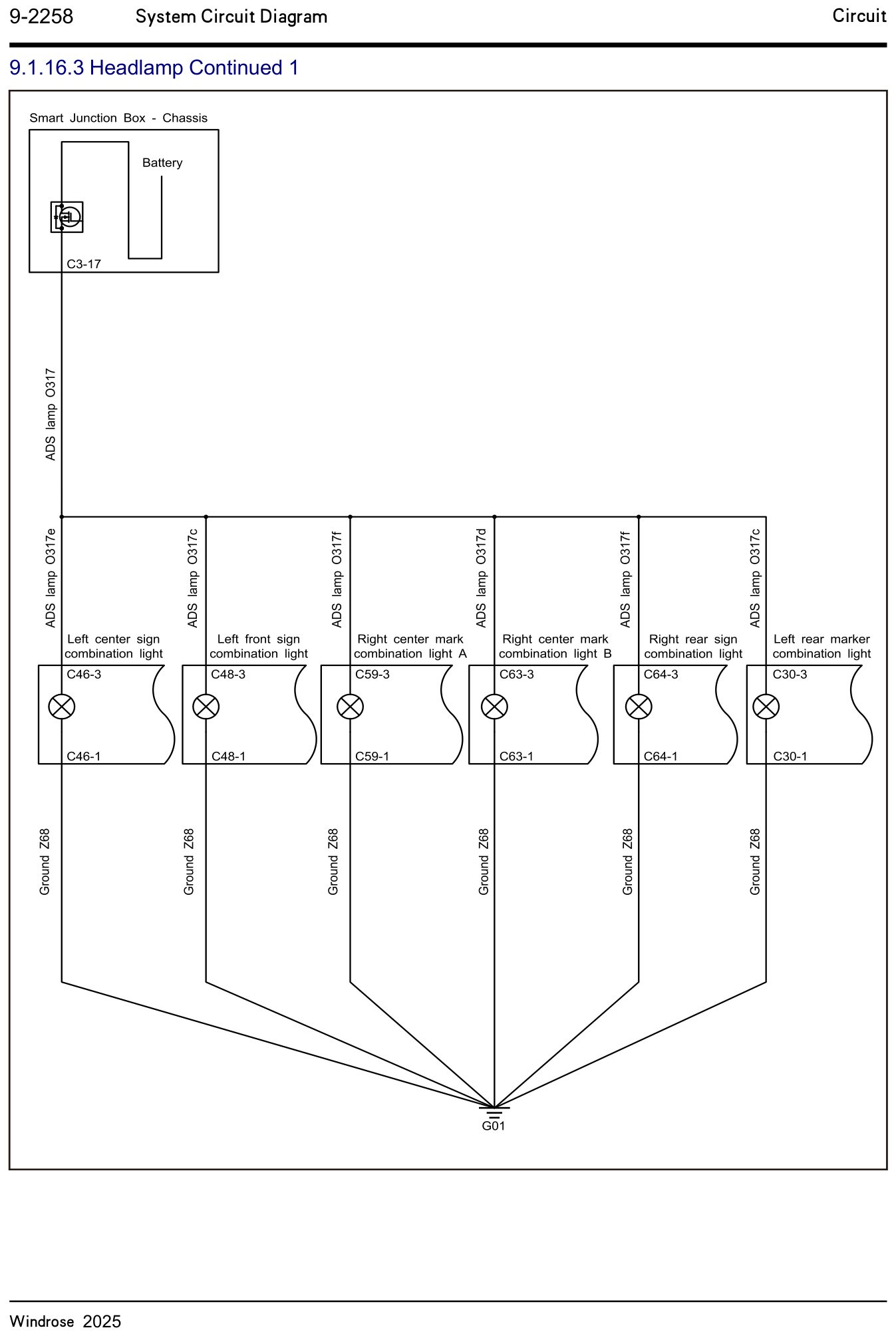 9.1.16.3 Forlygte fortsat 1 — kredsløbsdiagram