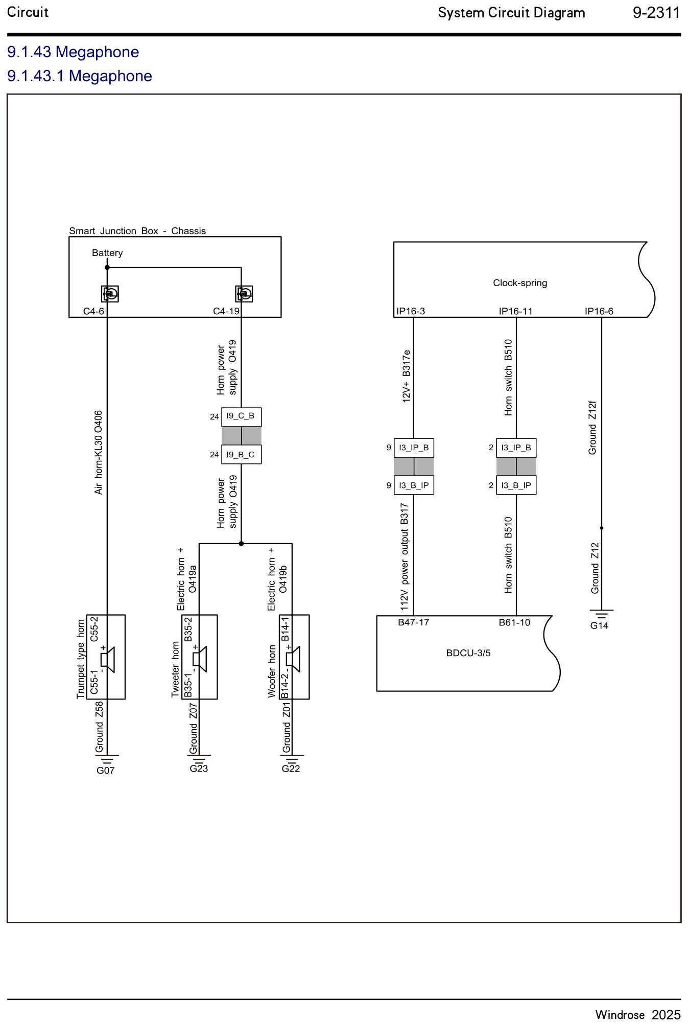 9.1.43.1 Megafon — kredsløbsdiagram